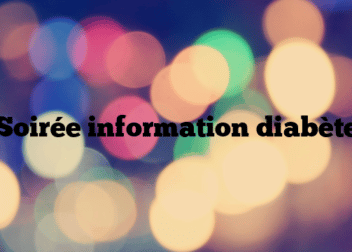 Soirée information diabète