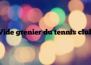 Vide grenier du tennis club
