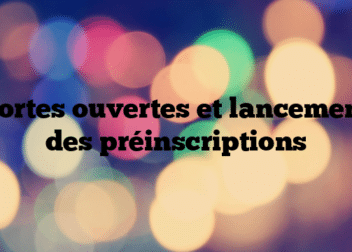 Portes ouvertes et lancement des préinscriptions
