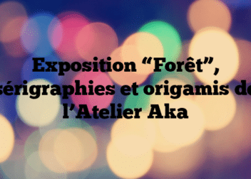 Exposition “Forêt”, sérigraphies et origamis de l’Atelier Aka