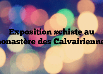 Exposition schiste au monastère des Calvairiennes