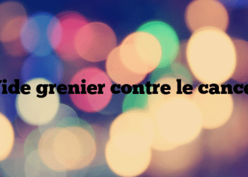 Vide grenier contre le cancer