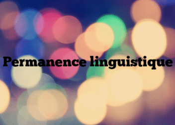 Permanence linguistique